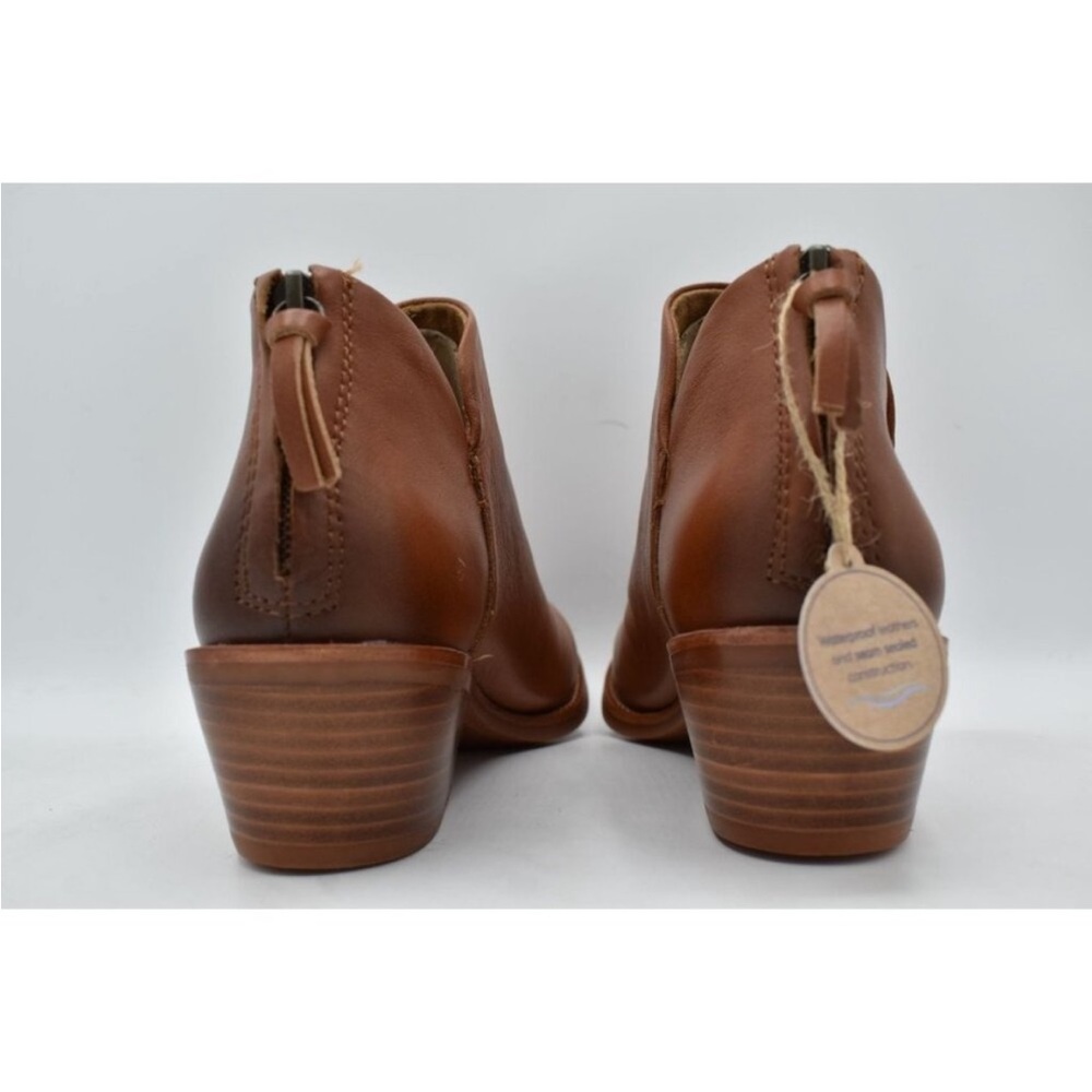 Sofft Cognac Leather Ankle Bootie - Picture 5 of 10